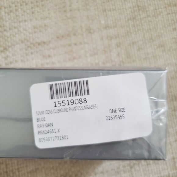 NEW: Ray-Ban 51mm Icons Clubround Phantos Sunglasses in Blue - Picture 16 of 16